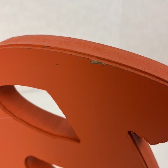 Lighted "Boo" Wooden Sign Halloween Orange 15 x 7.5 inches Decor Trick or Treat - Picture 5 of 7